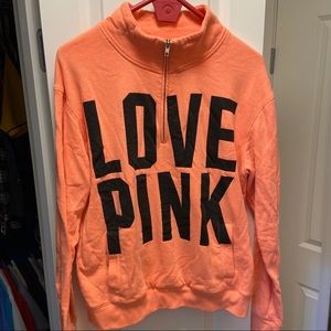 CORAL PINK QUARTERZIP
